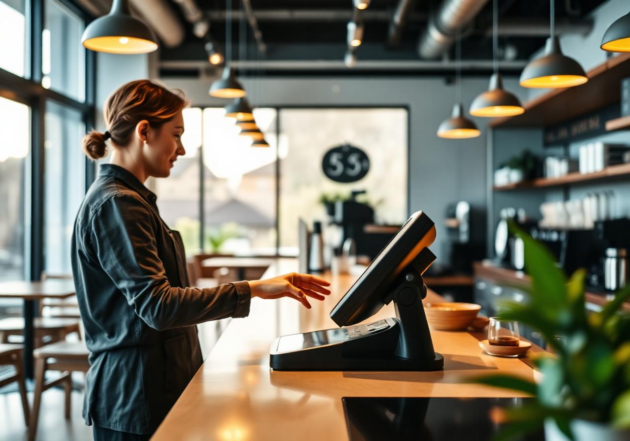 Modern caféverksamhet med EasyTouch